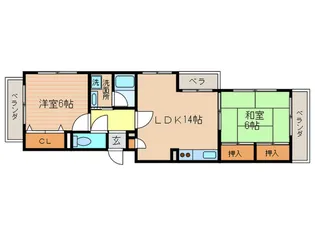 ONマンション【4階】の間取り
