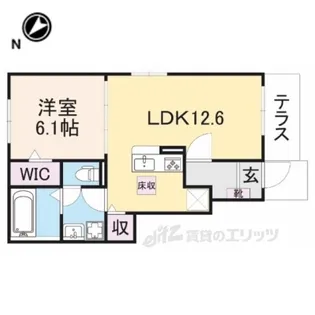 カーサプラーチド【1階】の間取り