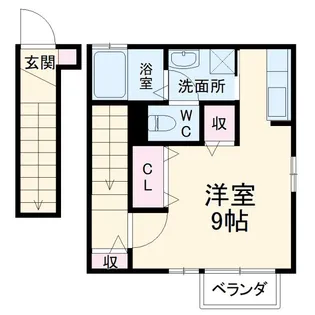 クロシェット津田沼【2階】の間取り