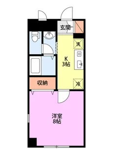 アバンウェル細貝【3階】の間取り