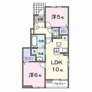 ニューライズOTSUNA B【1階】の間取り