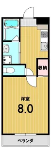 クレドール深草【3階】の間取り