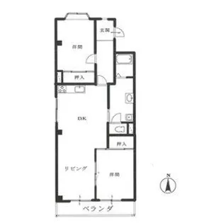 エクセルK【3階】の間取り