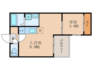 ガーデンイオリ【2階】の間取り
