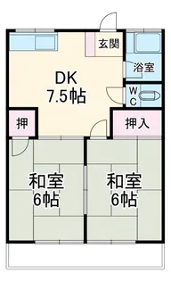 ハイツ久美【2階】の間取り