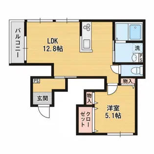 DOCK OF FUJIGAOKA【1階】の間取り