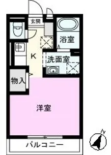 ジュネス西新井I【1階】の間取り
