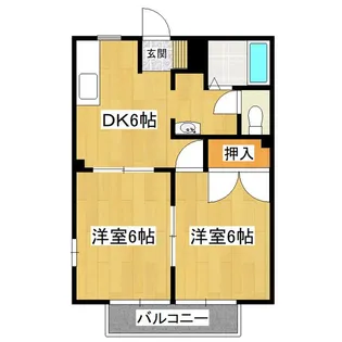 昴ハイツ I【2階】の間取り