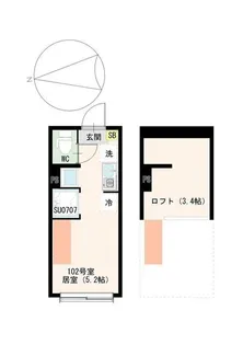 SLSG荒川町屋【1階】の間取り