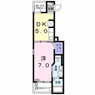 オマージュ【2階】の間取り