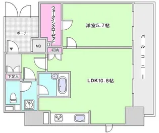 エステムプラザ品川駅前 5th Avenue【11階】の間取り