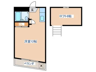 日興ハイツ【2階】の間取り