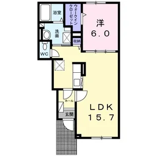 プライムハウス モア【1階】の間取り
