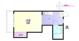 ハウス白百合【1階】の間取り