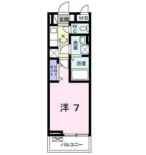 ブランドール【1階】の間取り