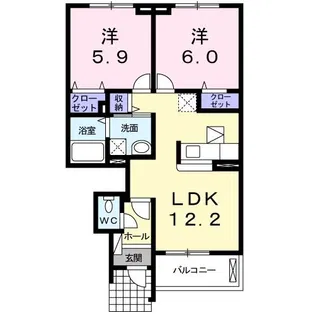 プリンス【1階】の間取り