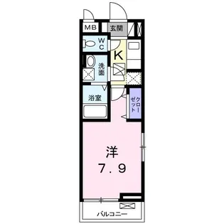 ベル・ルミエール【1階】の間取り