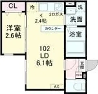 KEIAI RESIDENCE 鎌ケ谷【1階】の間取り