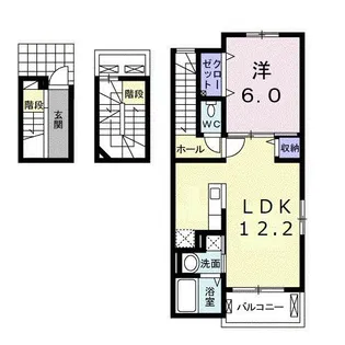 カーサ翠樹【3階】の間取り