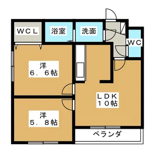 フォンターナ【4階】の間取り