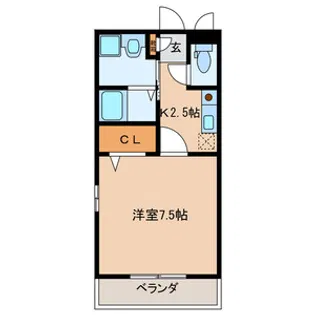 ブランドール【3階】の間取り