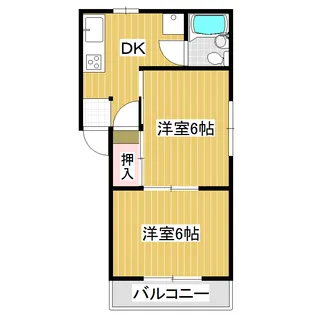 シェルA【1階】の間取り