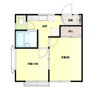 ブルームハイツ【2階】の間取り