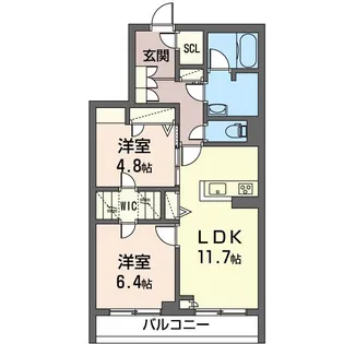 セカンドガーデン【3階】の間取り