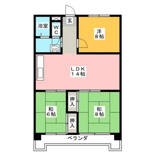 服部第2ビル【2階】の間取り