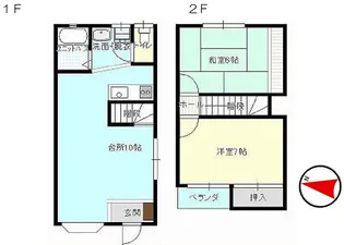 広島県福山市御幸町大字中津原【一戸建】の間取り