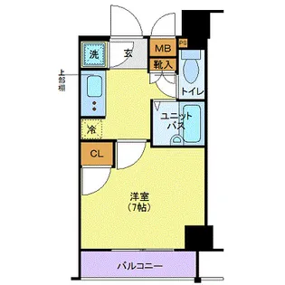 ワイズ ル・リオン東京立石【6階】の間取り