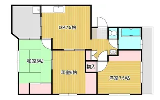 飯山マンション【3階】の間取り
