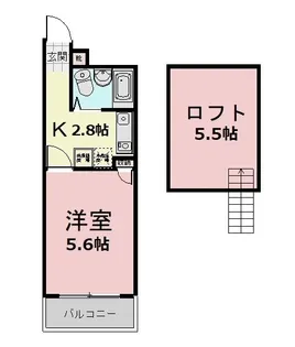 ミユキプレイス高崎下小鳥【2階】の間取り