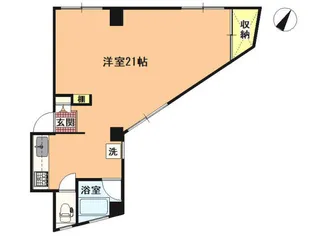 いでゆビル【2階】の間取り