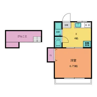ロイヤルハイツ【2階】の間取り