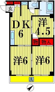 3DKの間取り画像
