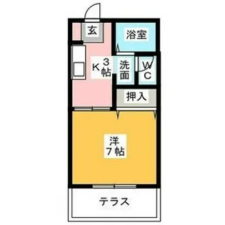 ヴィラ住吉【2階】の間取り