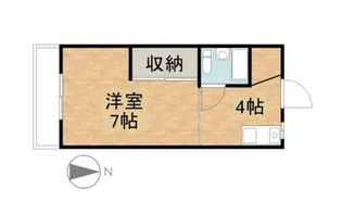 ホワイトメゾンミツオカ【2階】の間取り
