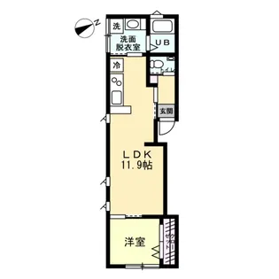 ナチュラルヴィレッジ西田地方【2階】の間取り