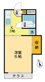 コーポ高橋【1階】の間取り