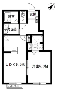 ピースフル カーサ【1階】の間取り