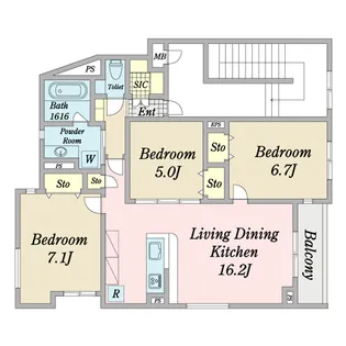 Maison de Familia【3階】の間取り