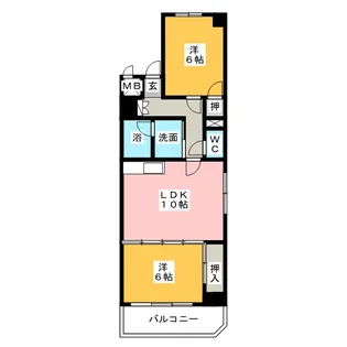 サングランメール【7階】の間取り
