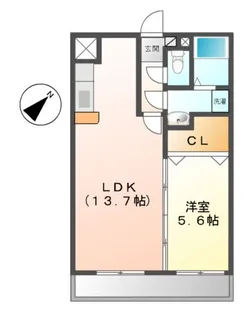 リバーサイド【1階】の間取り