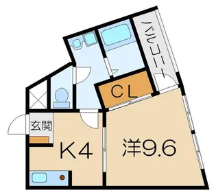 レジデンス荒松【3階】の間取り