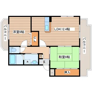 Hause.A.Dorf Lavendel【2階】の間取り