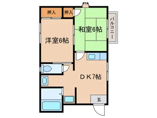 コ-ポラフ【2階】の間取り