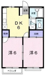 エルディム桃李【2階】の間取り