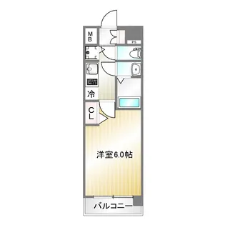 ララプレイス神戸西元町【2階】の間取り