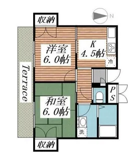 フローレンス江南【1階】の間取り